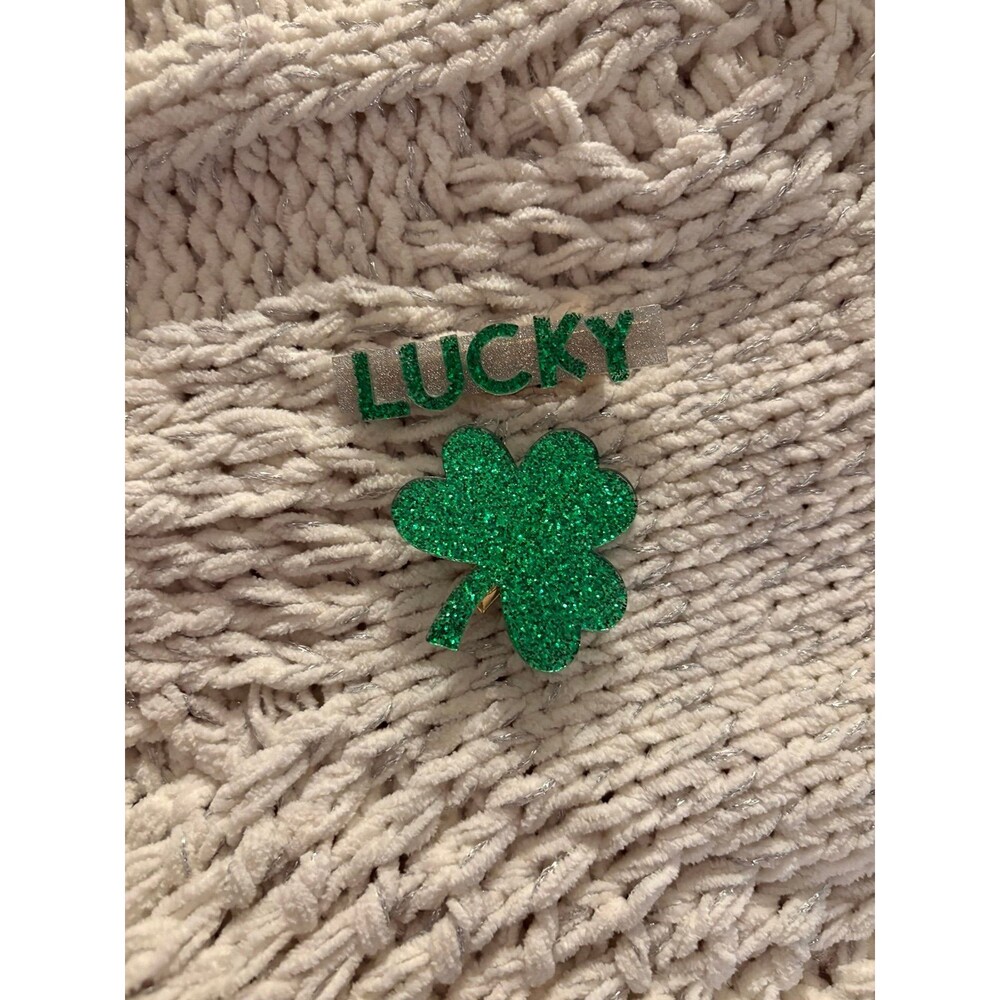 Lucky st Pattys day hair clips